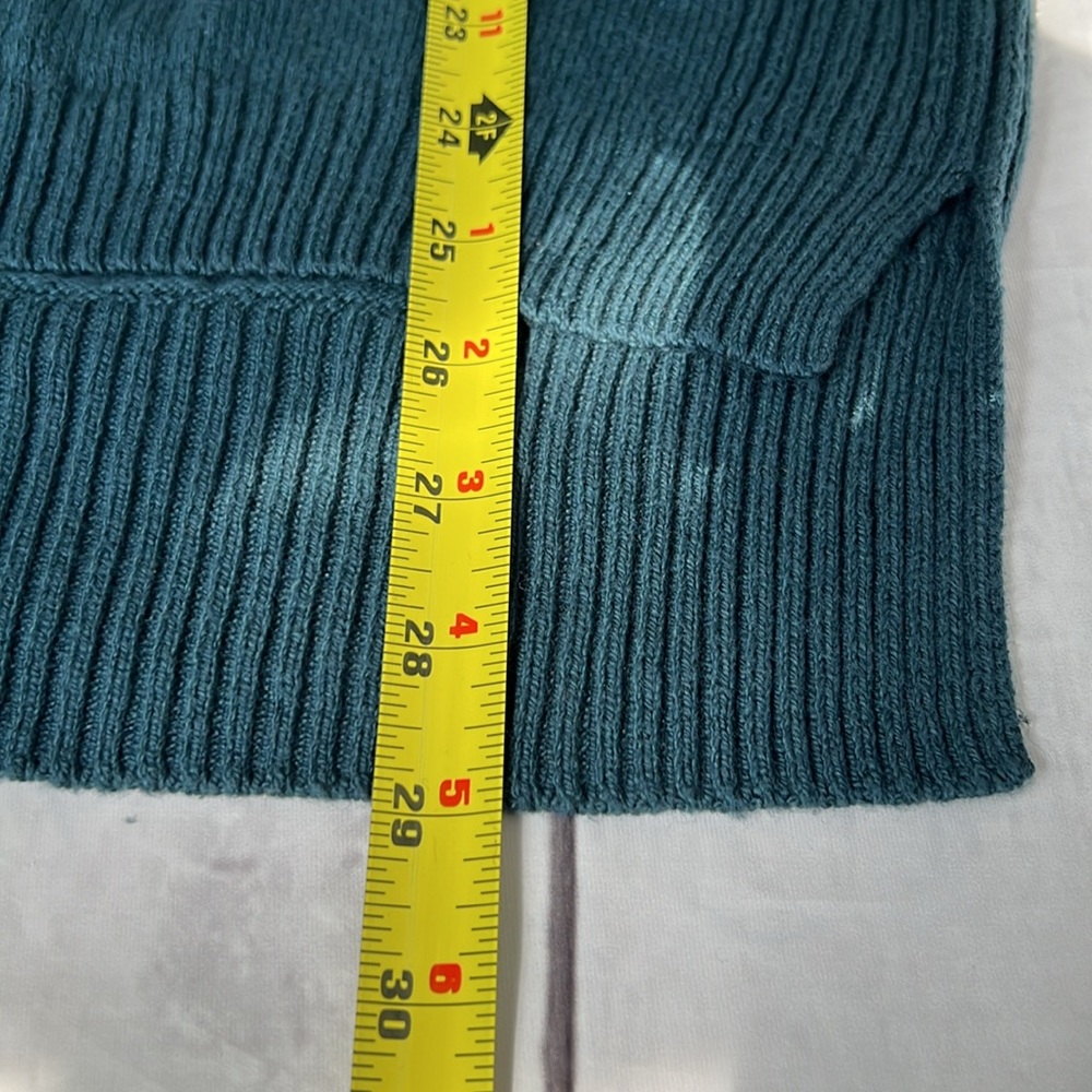 Sag Harbor Greenish Loose Turtleneck Soft Sweater - XLARGE - Picture 4 of 6